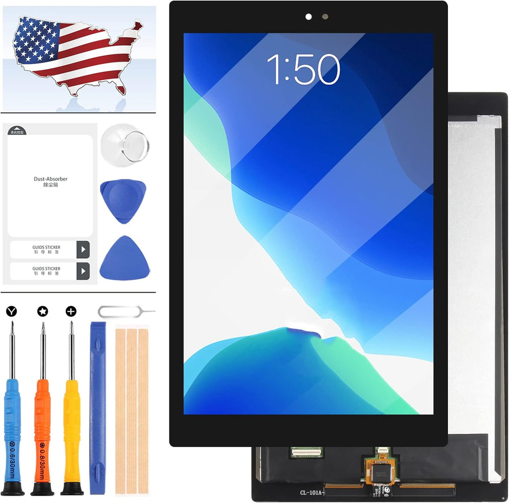 Screen Replacement for Amazon Kindle Fire  10 7th Gen  2017 Version 10.1  Display Touch Screen Digitizer Assembly with Tools