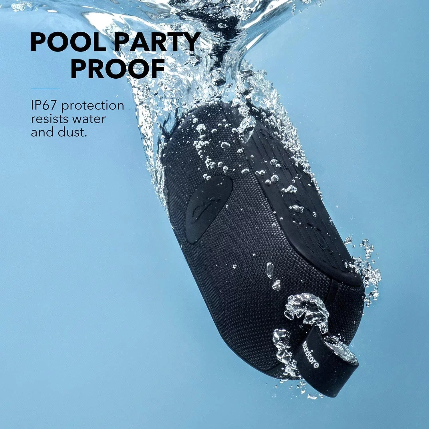 Soundcore by Anker- Icon+ Portable Speaker |  Waterproof | 12-Hour Playtime | Black |