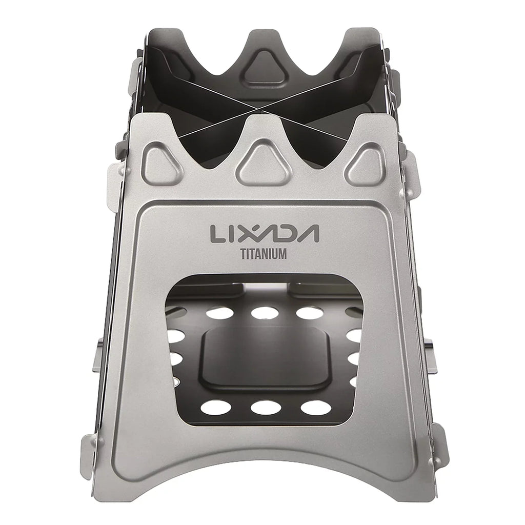 Lixada Compact Folding Wood Stove - Ideal for  Camping, Cooking, and Picnicking
