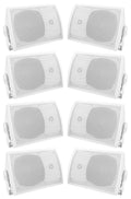 (8) Rockville -8 5.25" Outdoor/Indoor Home Theater Speakers+Swivel Brackets
