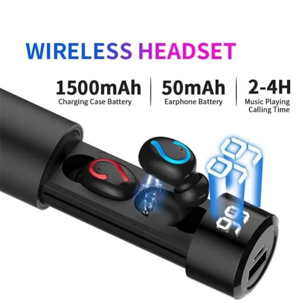 Earbuds Wireless  Headphones Earphones True Wireless Stereo Headset  for Samsung Galaxy TabPRO 8.4 Tab 3 8.0 7.0 4 10.1 - 2 10.1,  Active,  5G On5 Note 9 8 5 NotePRO 12.2 4 3