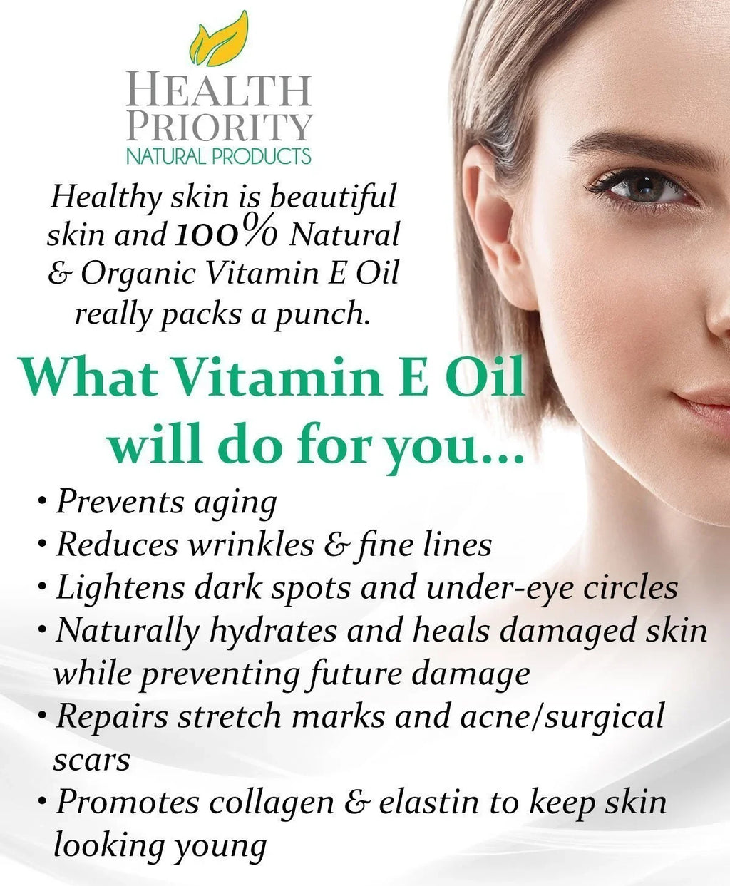 Organic Vitamin  Oil - Small Batch, Handmade in the  - Unscented, 0.5 oz