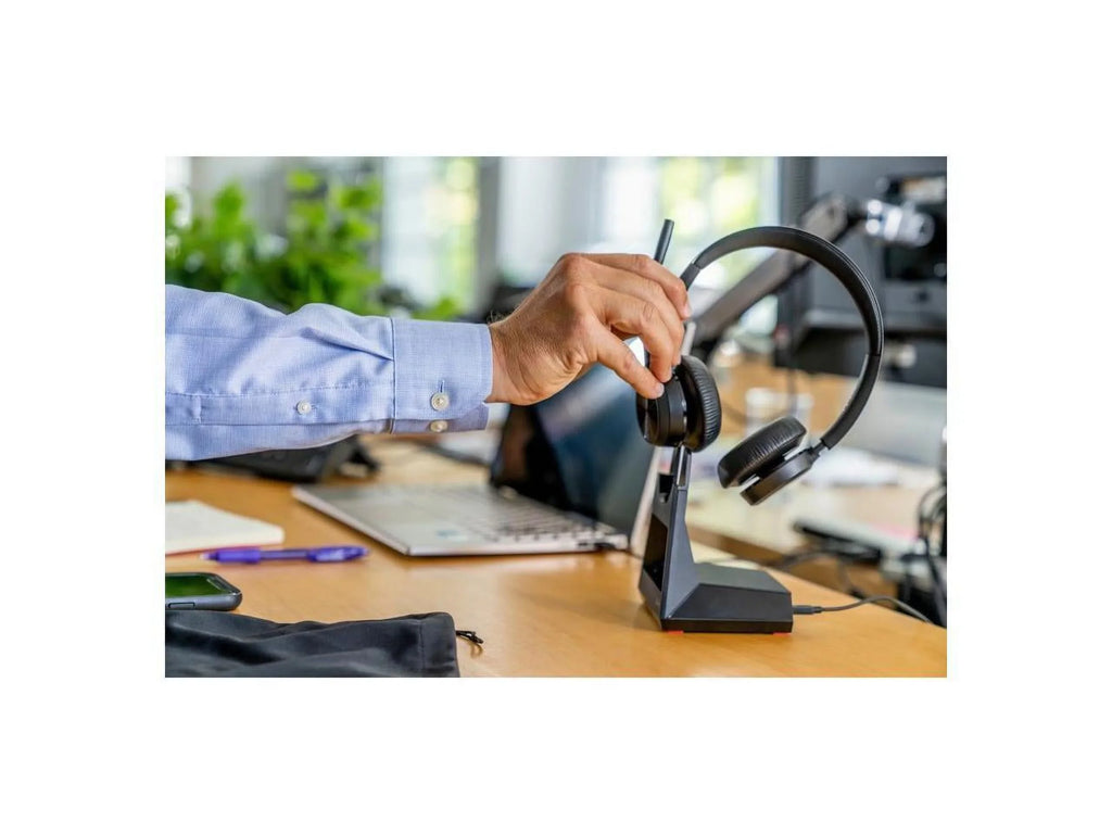 Poly Voyager 4320 - Headset - Siri, Google Assistant - Stereo, Mono -  Type ,  Type  - Wireless - Bluetooth - 300 ft - 20 Hz - 20 kHz - On-ear - Binaural - Ear-cup - 4.92 ft Cable - Ele...