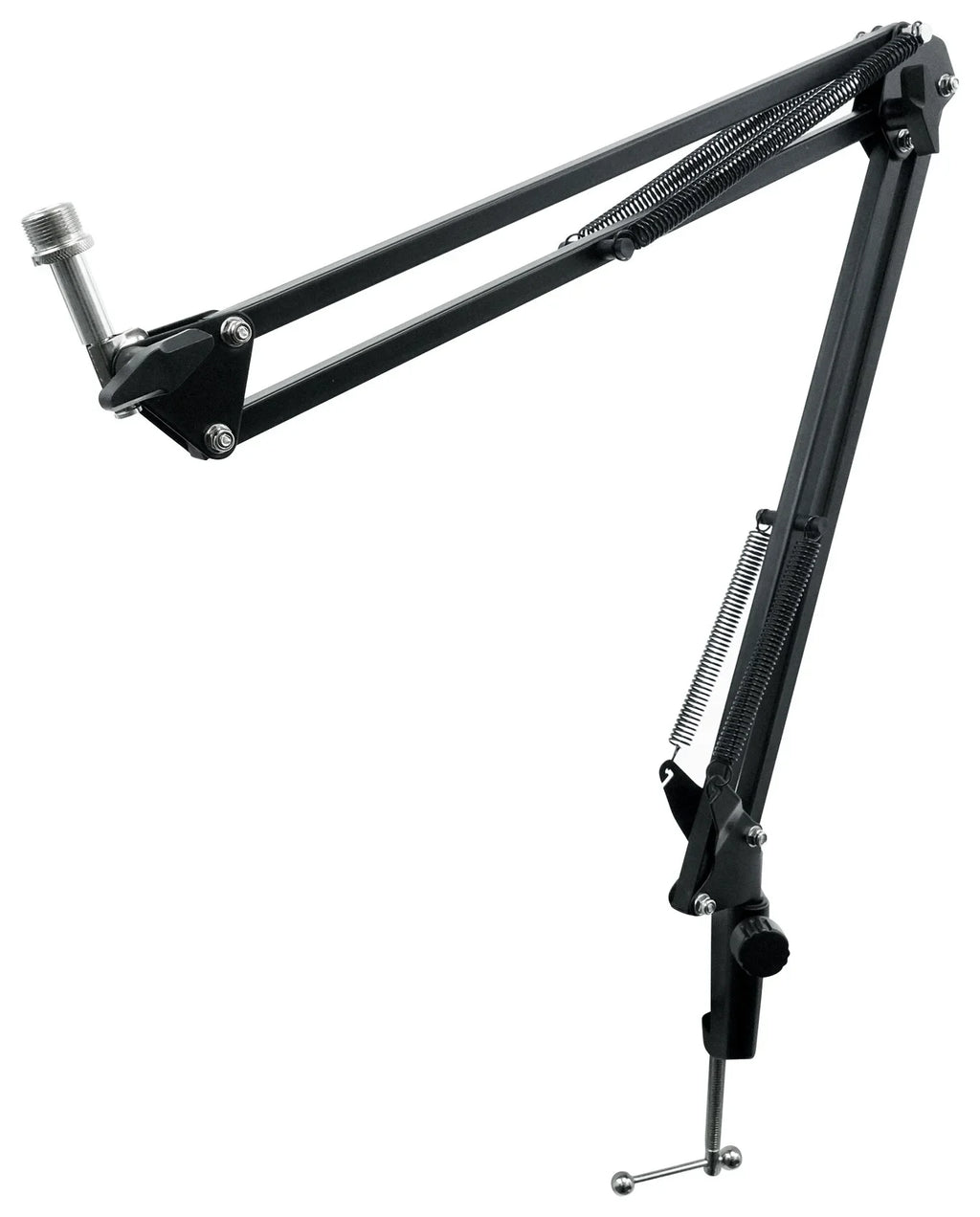 Rockville  Microphone Boom Arm Studio Podcast Mic Stand+Clamp+Pop Filter