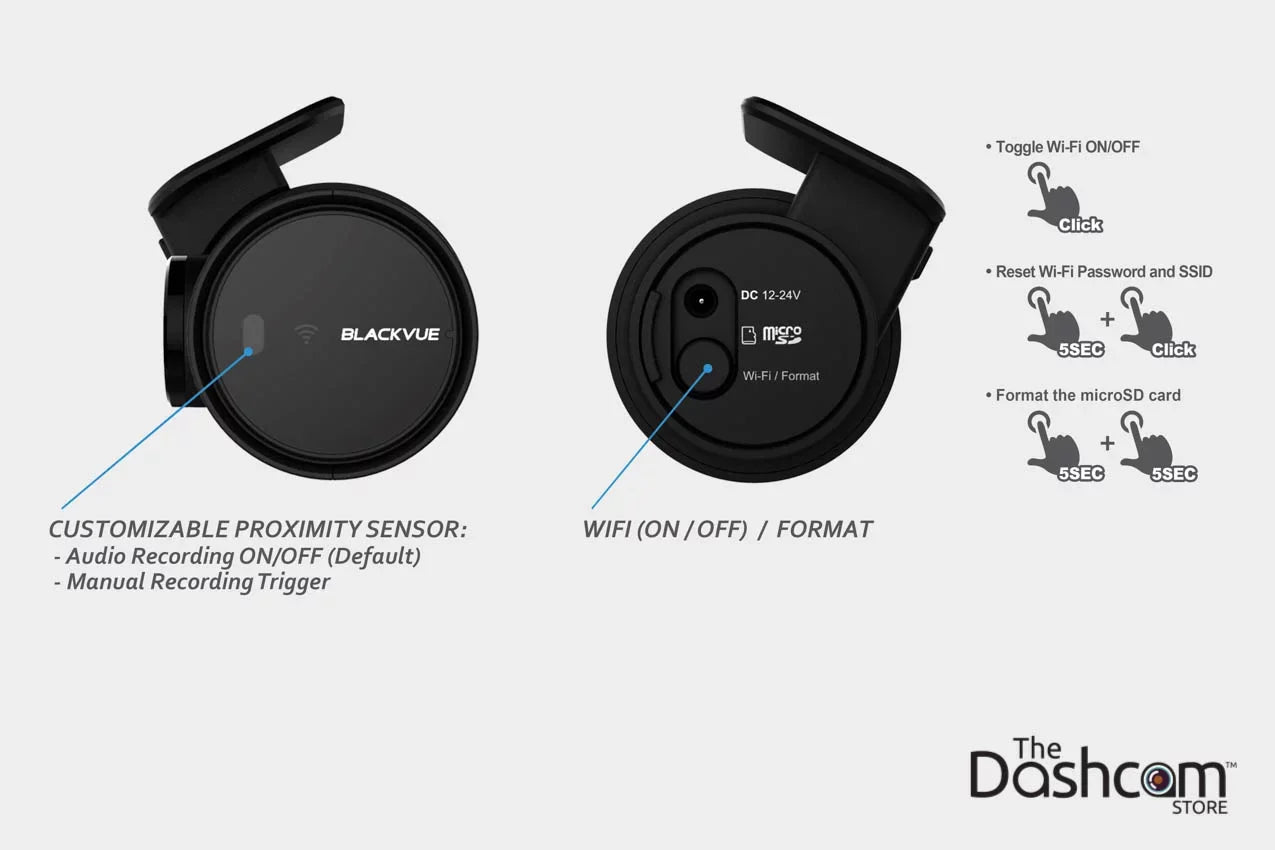 BlackVue -1CH Single-Lens 1080p/60fps  WiFi Dashcam w/ 16  Memory Card