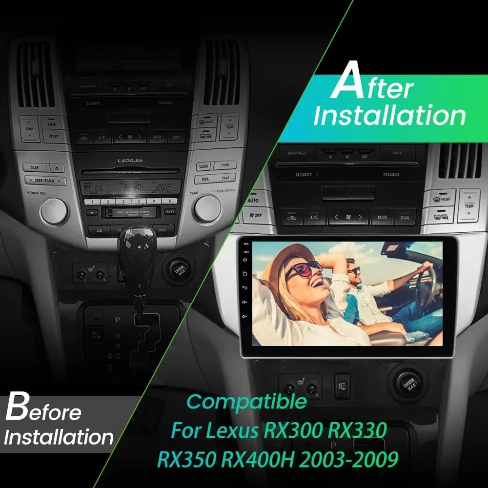 Car Stereo for Lexus Toyota Harrier Lexus     2003-2009,Android 12 Car Radio 2GB + 32GB with //WiFi/, Support /Wired Carplay Android Auto