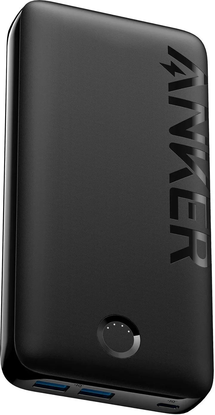 Restored Anker - Power Bank (20000mAh, 20W, 1-Port) - Black (Refurbished)