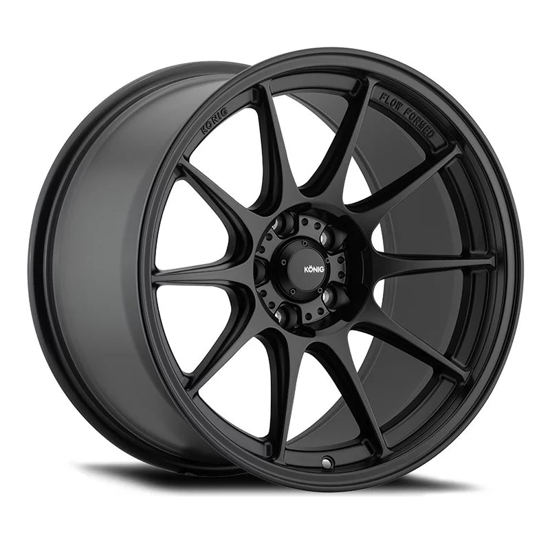 Konig 57B Dekagram 16x8 4x108 +40et Semi-Matte Black Wheel