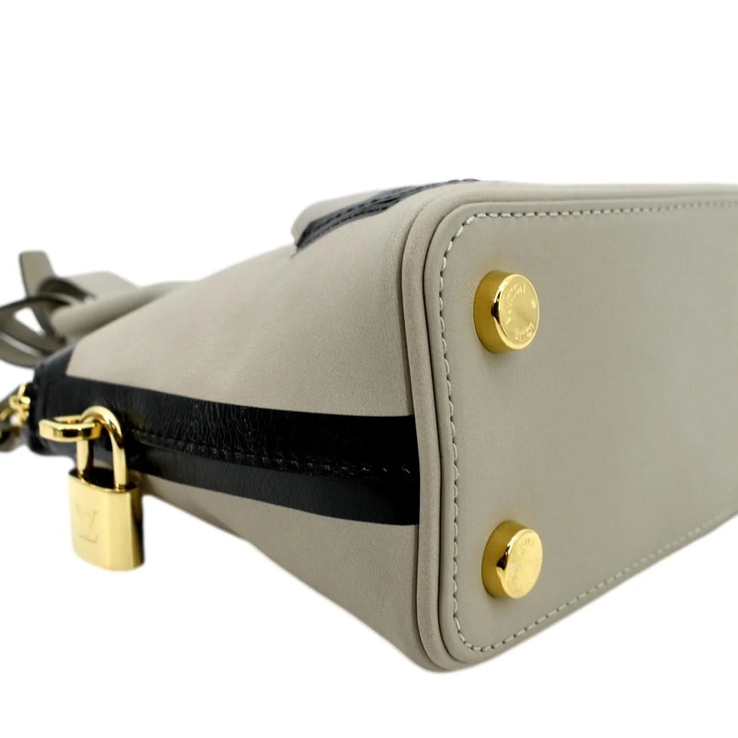 Pre-owned   Lockit Cuir Obsession Leather Satchel Bag Grey
