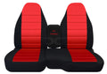'--Designshields Fits 2004-2012 Ford Ranger/Mazda -Series Cotton Truck Seat Covers(60/40 Split Bench):Black and Red