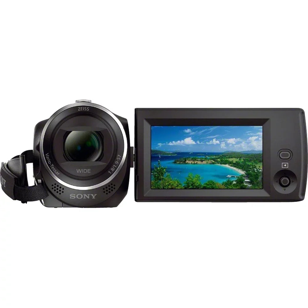 Sony  -  Video Recording Handycam Camcorder Bundle with Deluxe Bag, 32GB MicroSDHC Memory Card, / Charger,  Cable, Battery Pack, and More