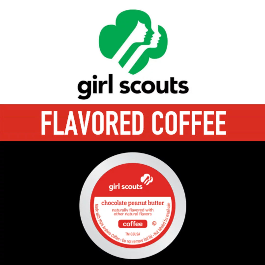 Girl Scouts® Chocolate Peanut Butter Flavored Coffee, Medium Roast, 72 Count (Pack of 4), Single Serve Coffee Pods for Keurig -Cup Brewers