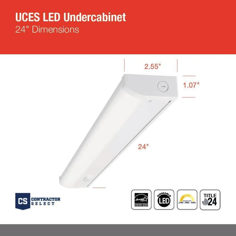 Juno Lighting Uces 24In Sww6 90Cri  Contractor Select Uces Switchable Cct 24" Integrated