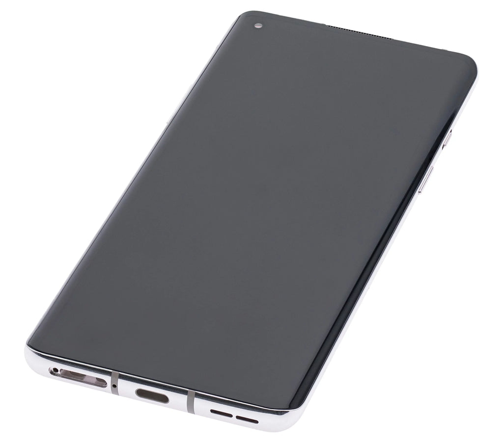 Replacement  Assembly With Frame Compatible For OnePlus 8 / 5G (Non-Verizon 5G  Frame) (Refurbished) (Polar Silver)