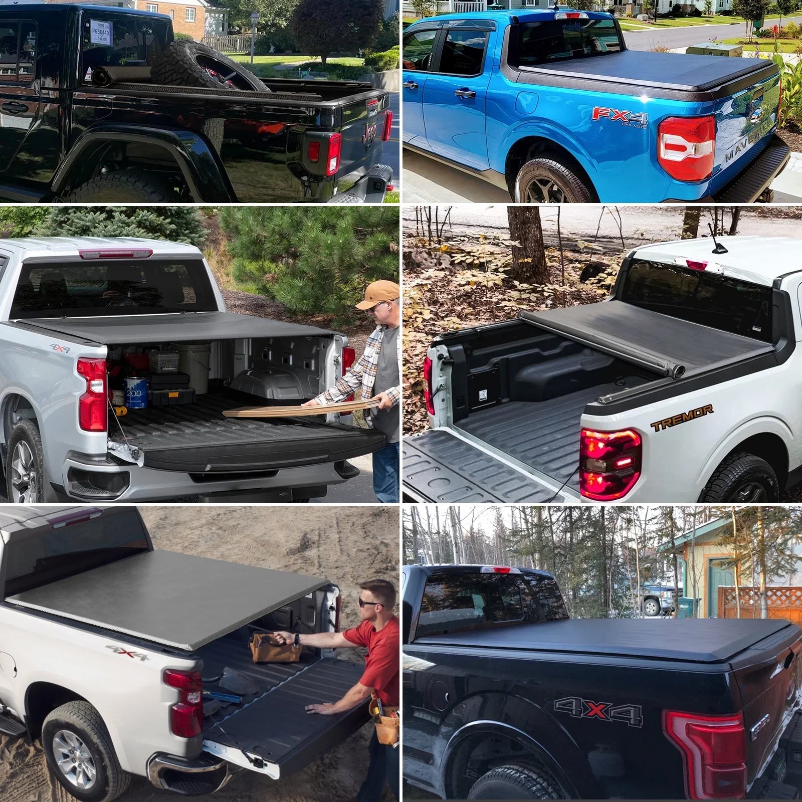 Kikito Vinyl Soft Roll-Up Tonneau Cover Truck Bed for 2022-2024 Tundra 6.7FT (78.7") Bed w/o Trail Edition (for Models Without The Deck Rail System)