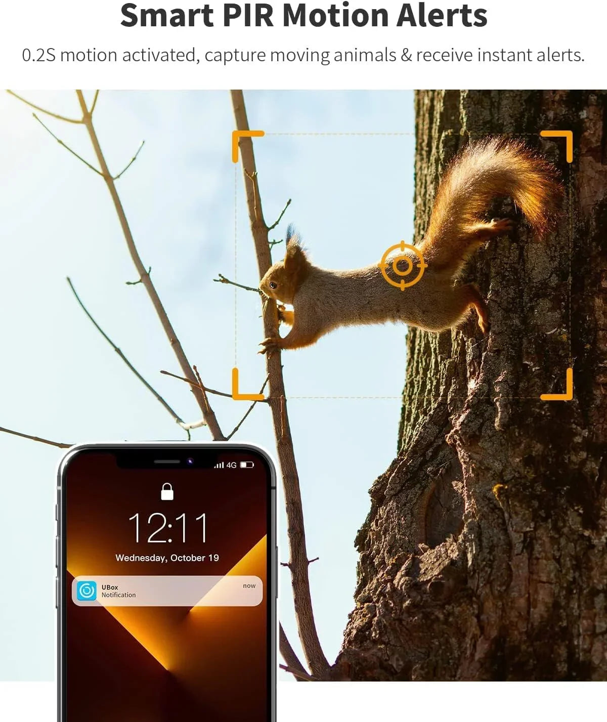4G  Cellular Trail Cameras Include & Card (Verizon/&/-Mobile) &Solar Panel, Game Cam Works No WiFi with 2K Live Feed via phone/360° Full View/Motion Activated/Night Vision/Playback