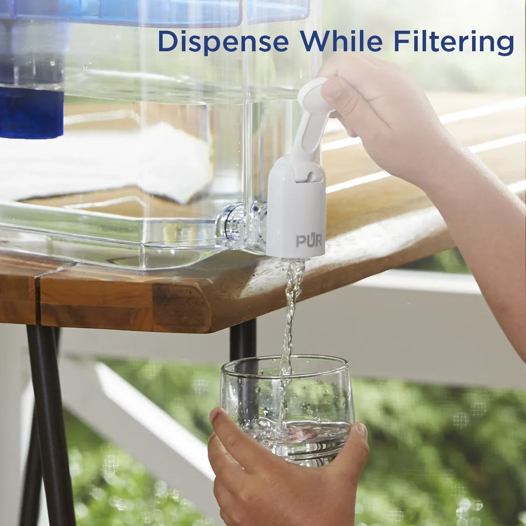 30-Cup Water Filter Dispenser System,  15.3" x  10.1" x  5.3", Smoke,