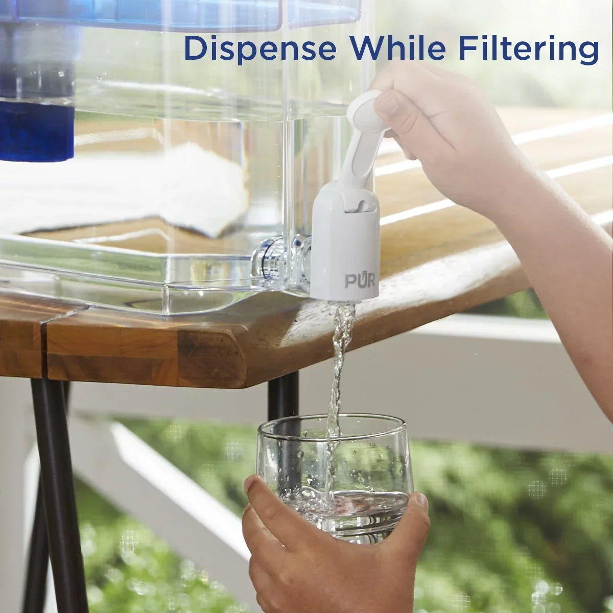 30-Cup Water Filter Dispenser System,  15.3" x  10.1" x  5.3", Smoke,