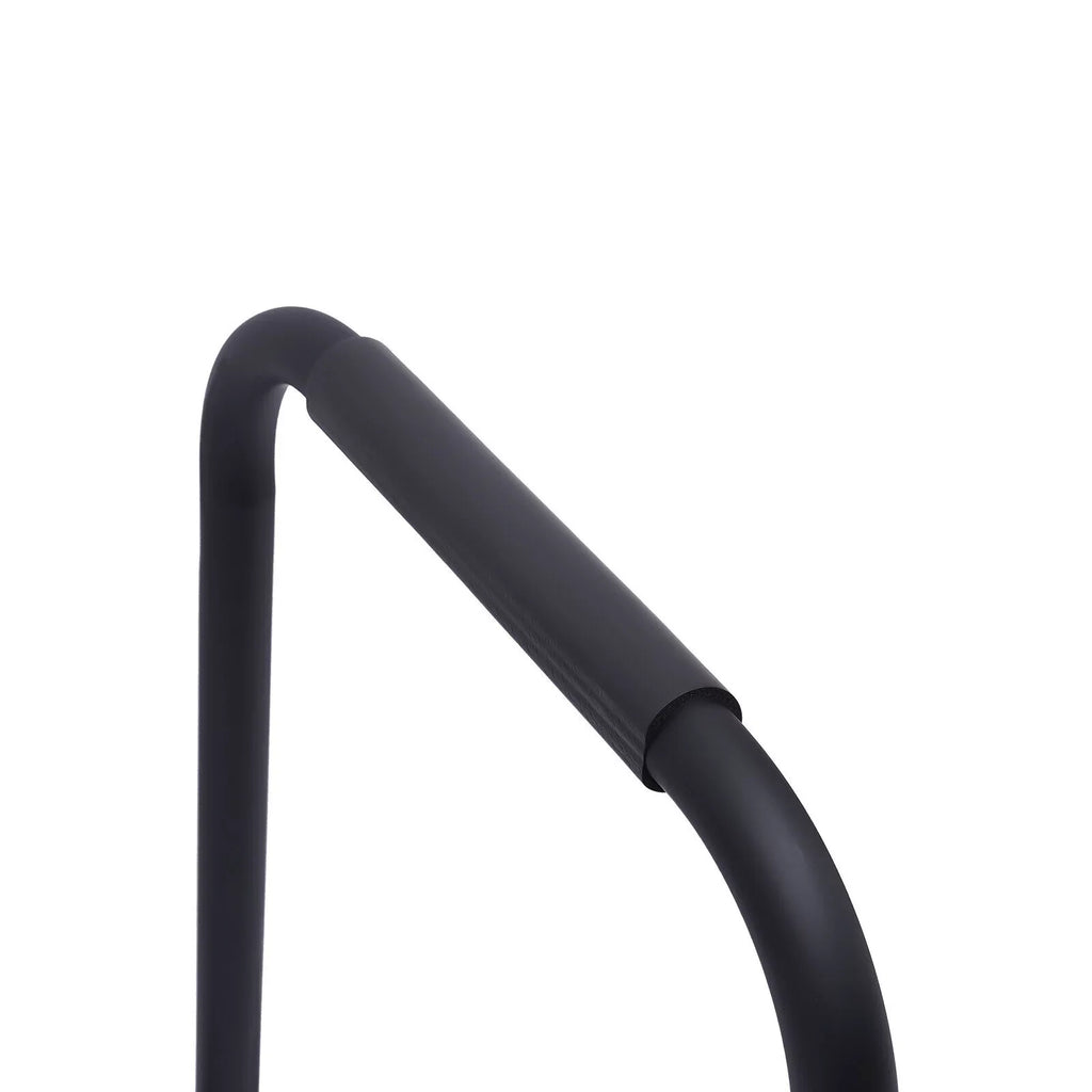 Flkoendmall Dip Stand Station Adjustable Height Upper Body Equipment for Home Gym Black