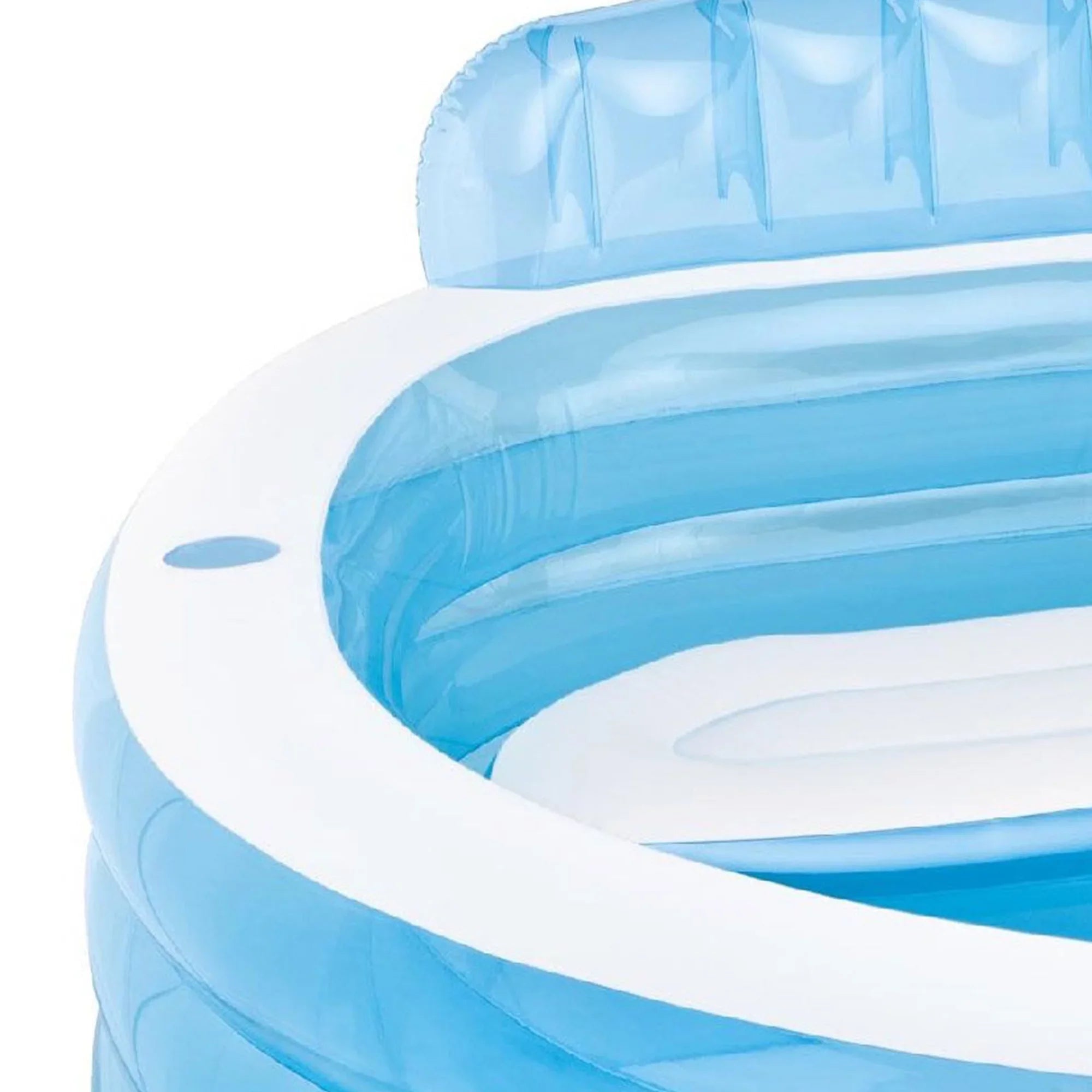 Intex 7.08'x 30" Family Lounge Pool w/ Built In Bench & 120V Electric Air Pump