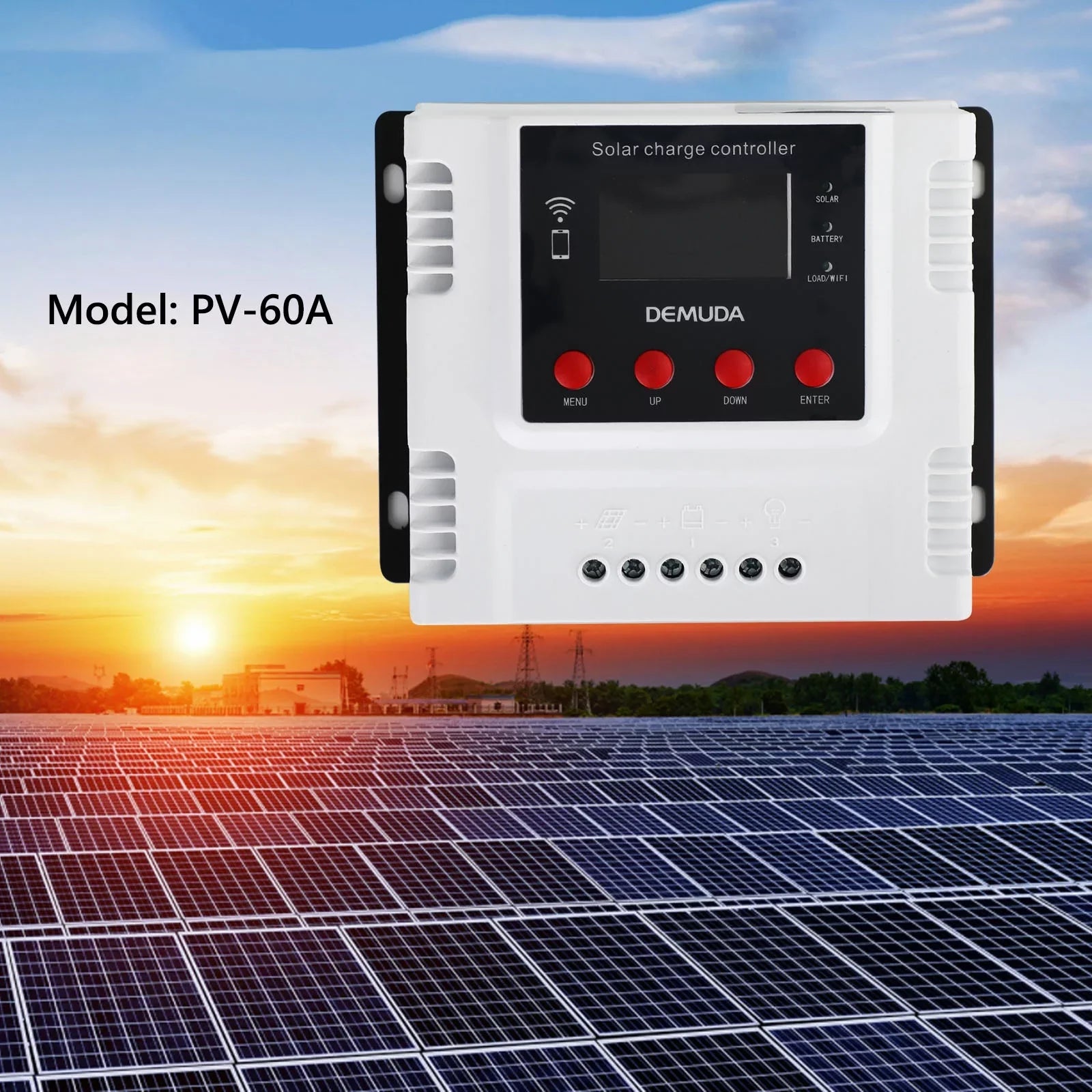 60A 12V 24V 48V Solar Charge Controller For Lifepo4 Lead Acid Gel Battery