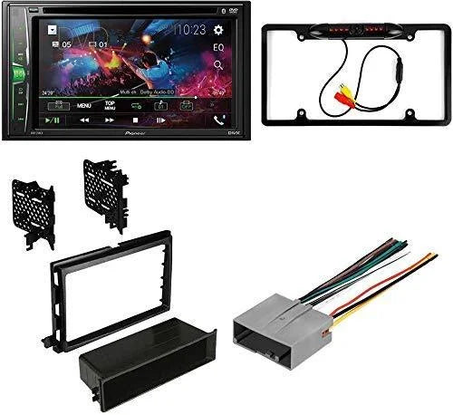 Bundle for 2005-2007 Ford Focus / Pioneer -241EX Double  Car Stereo with Bluetooth/Backup Camera/Installation Kit/in-Dash / / 6.2" Touchscreen Digital Media Receiver