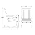 cambridge casual lyon white mahogany porch rocker