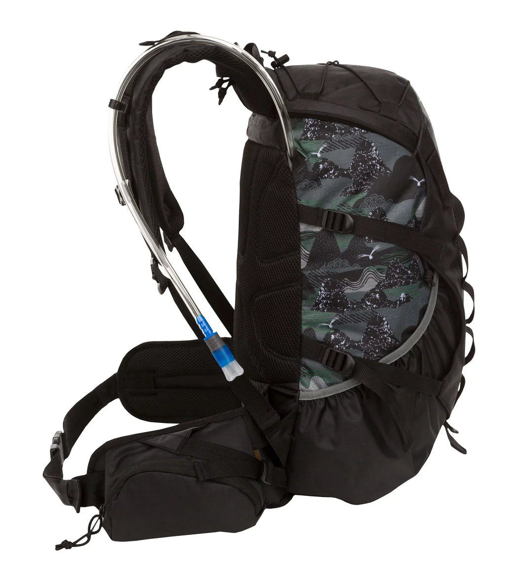 Outdoor Products Big Sur 28.5  Hydration Backpack with Bladder, Internal Frame, Unisex, Black