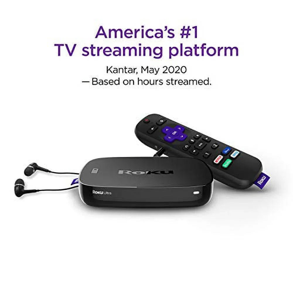 Roku Ultra | Streaming Media Player 4K// with Premium  Headphones