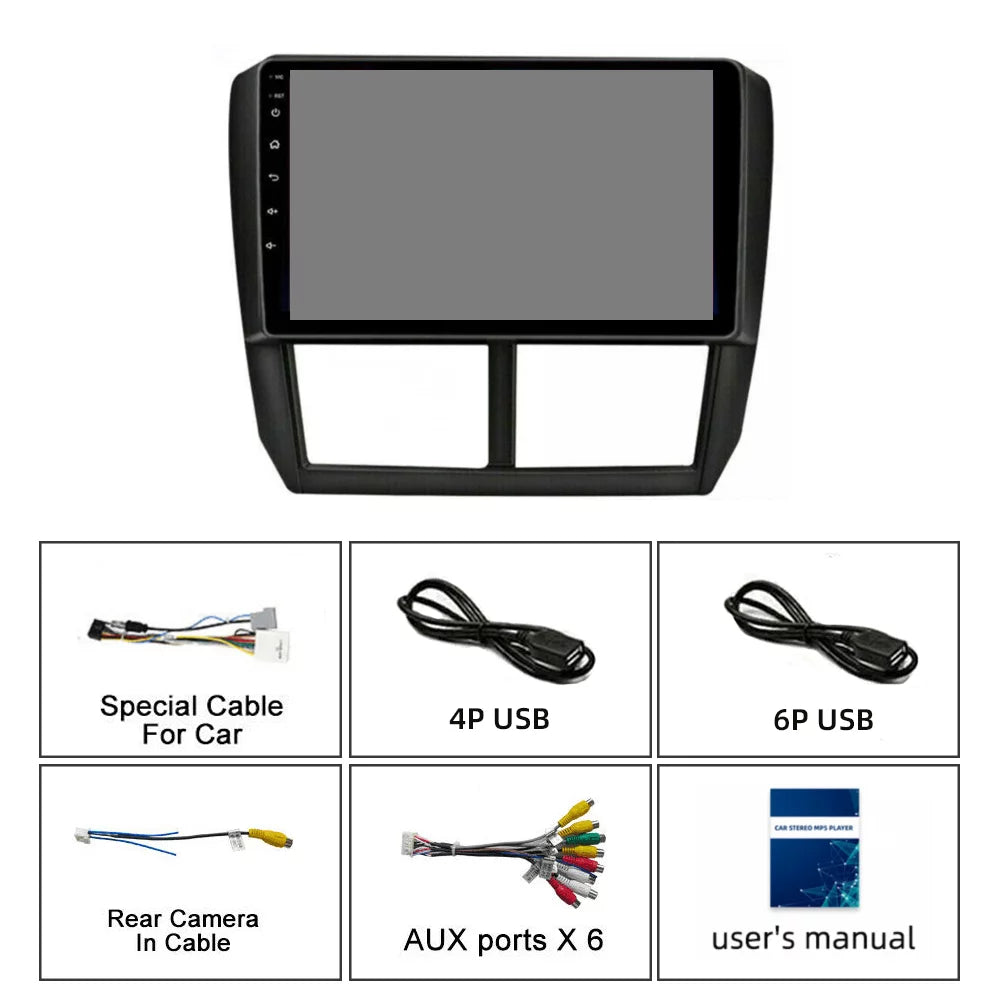 Navigation for Car Subaru Forester 2008-2012 Android 10 Car Radio 9 inch Bluetooth Player Carplay Android Auto