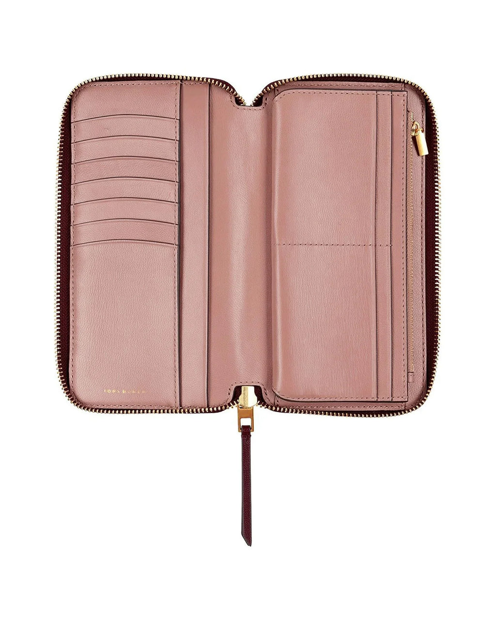 Tory Burch Women's  Monogram Leather Zip Continental Wallet