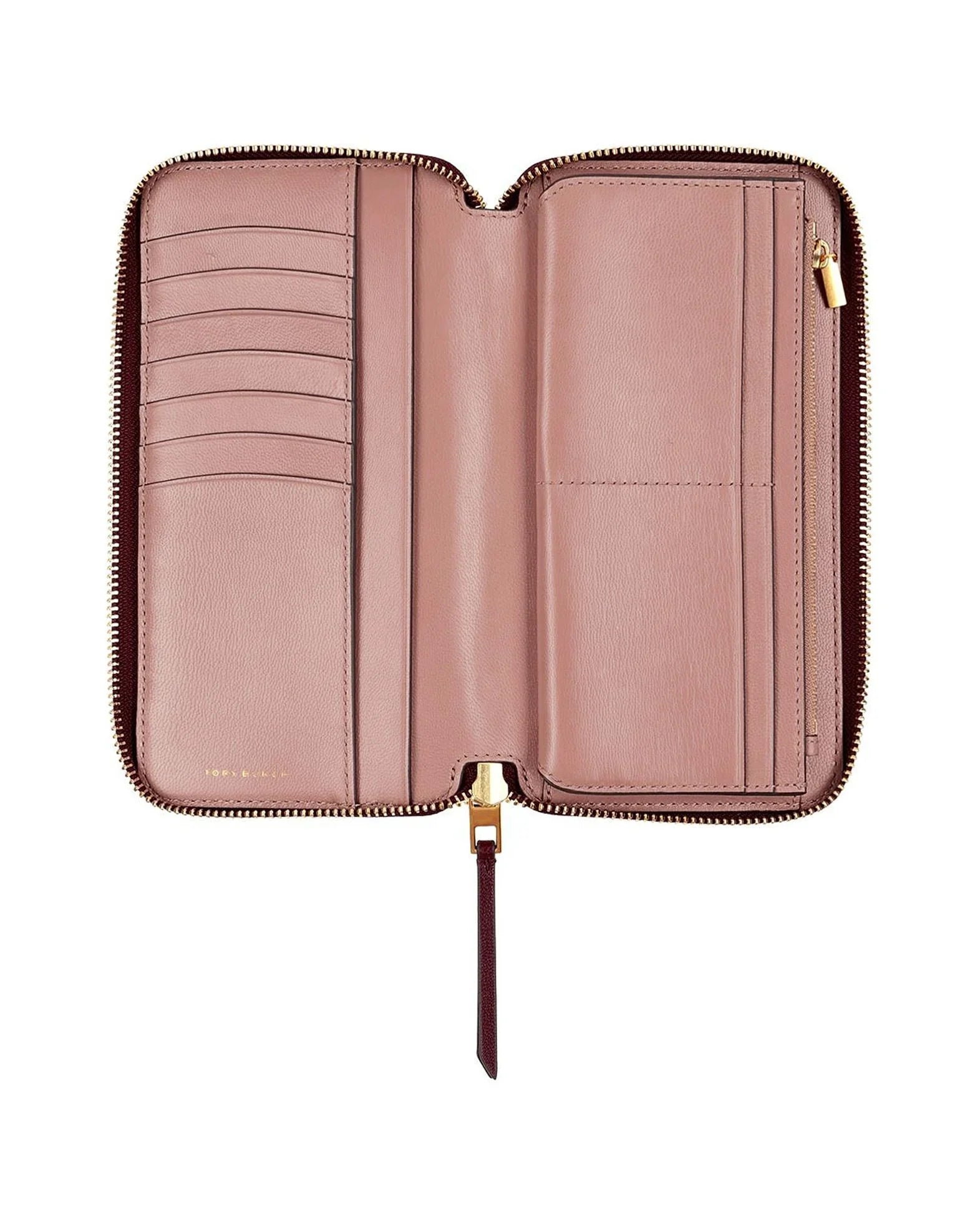 Tory Burch Women's  Monogram Leather Zip Continental Wallet
