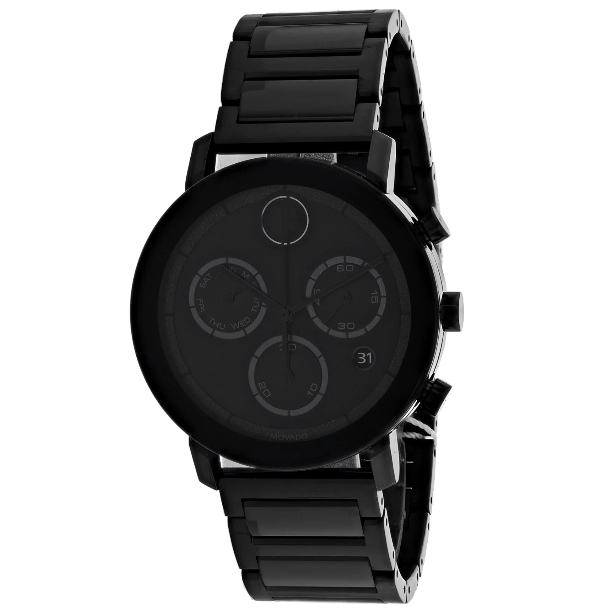 Movado Bold Evolution Black Chronograph Dial Black Stainless Steel Men's Watch 3600684