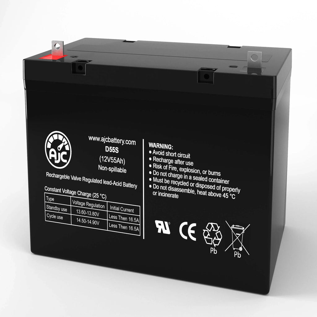 Dalton Tacahe Mid-Wheel Drive  12V 55Ah Mobility Scooter Battery - This Is an  Brand Replacement
