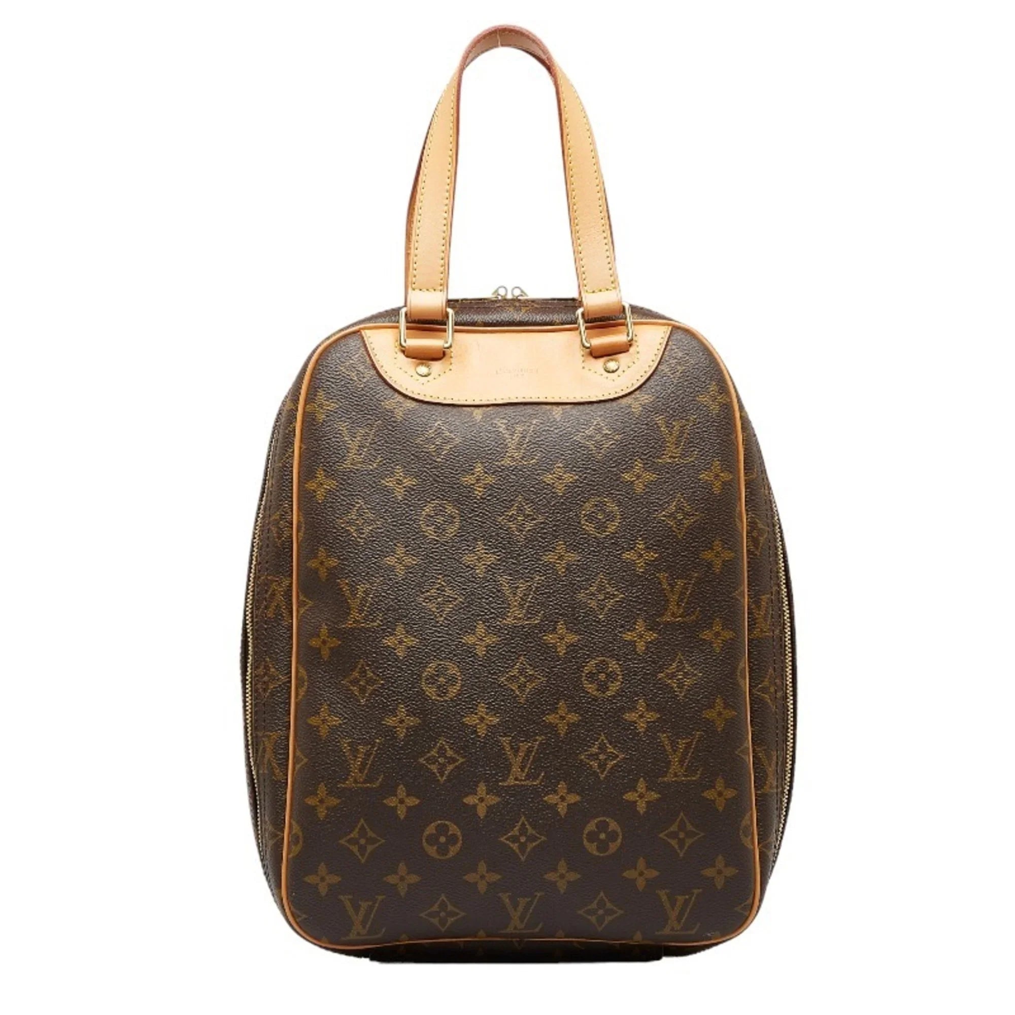 Pre-Owned Louis Vuitton Monogram Excursion Handbag  Brown  Leather Women's   (Good)