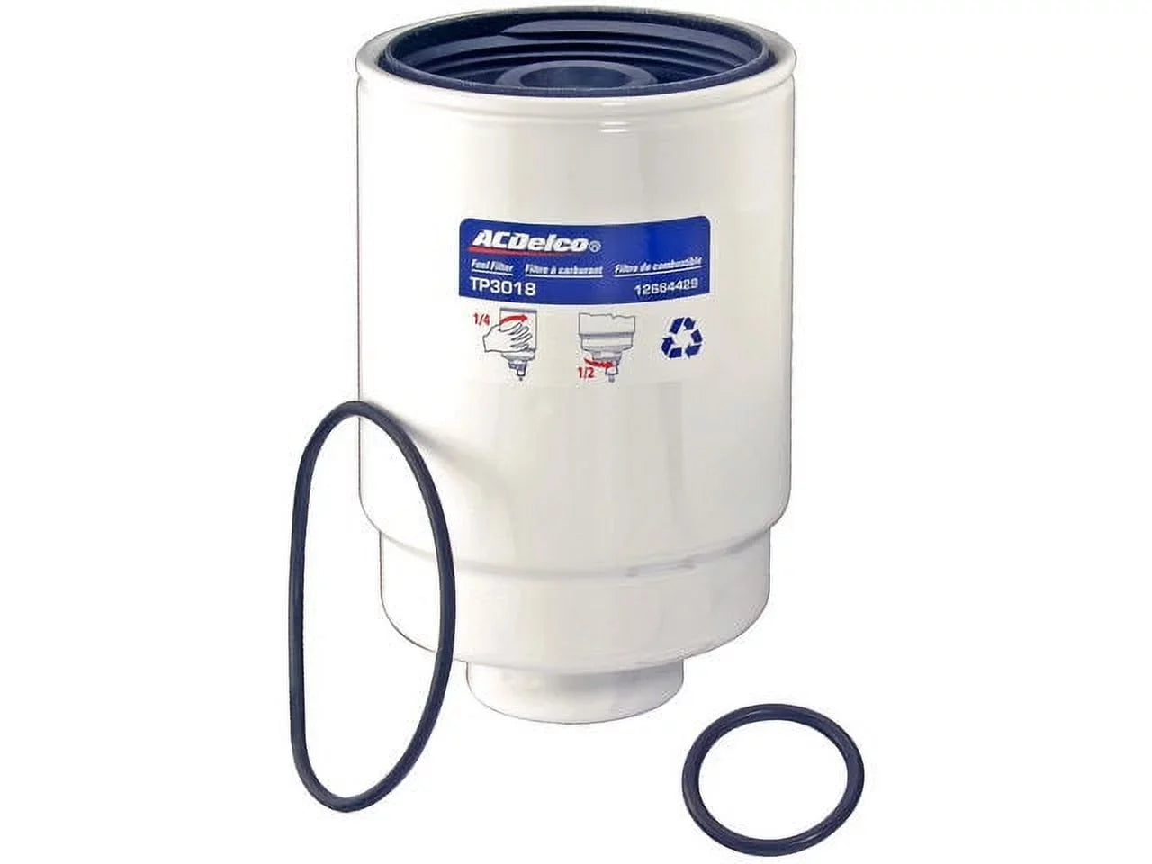 Fuel Filter - Compatible with 2001 - 2006, 2011 - 2016 Chevy Silverado 2500  2002 2003 2004 2005 2012 2013 2014 2015