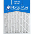 Nordic Pure 16x25x2 Pleated  12 Air Filters 3 Pack