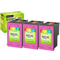 62XL Ink Cartridges Replacement for  High Yield 62  Compatible with Envy 5540 5640 5660 7644 7645 OfficeJet 5740 8040 OfficeJet 200 250 (3 Tri-Color)