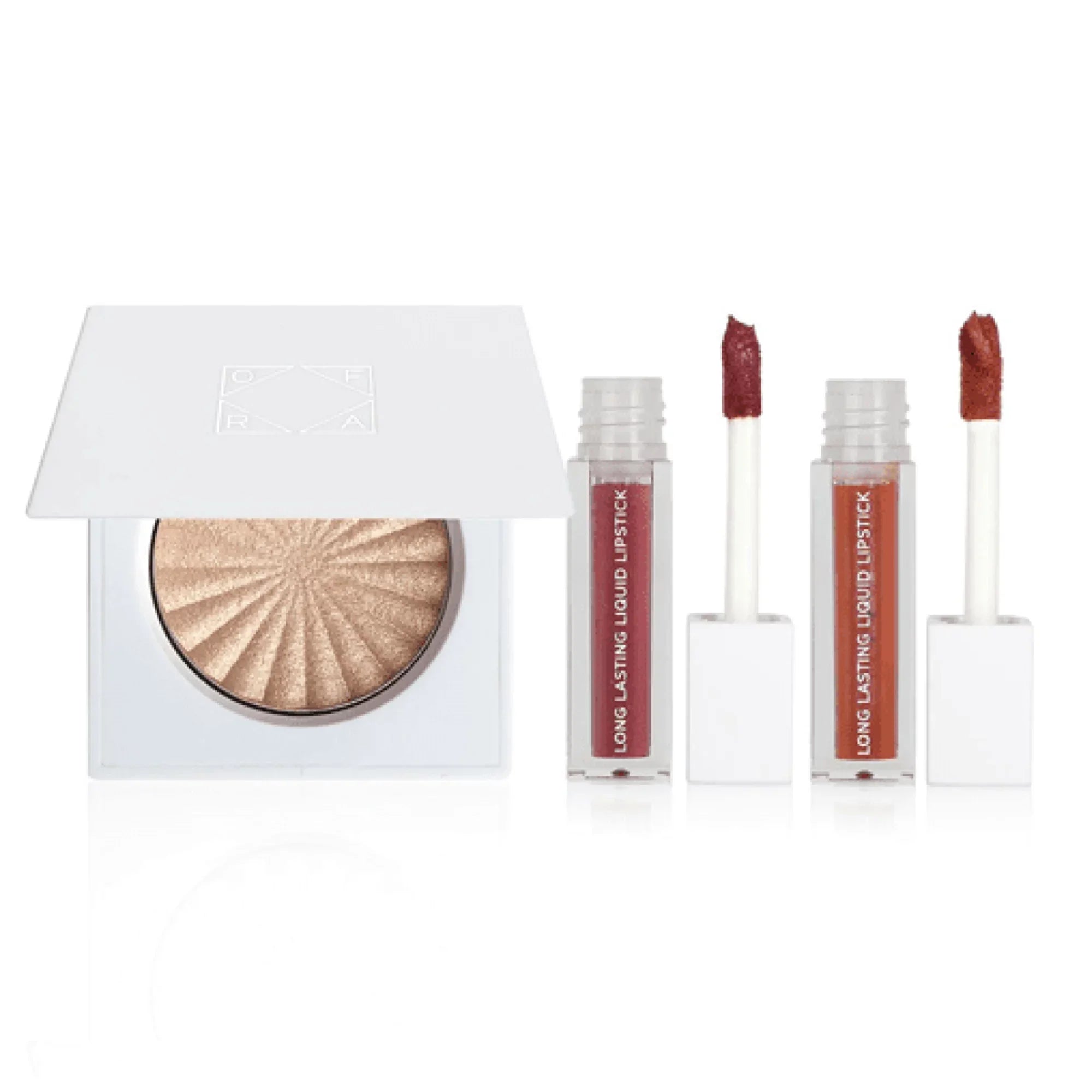 '- Winter Heatwave - Holiday 3 piece set - Highlighter & Lipstick Set