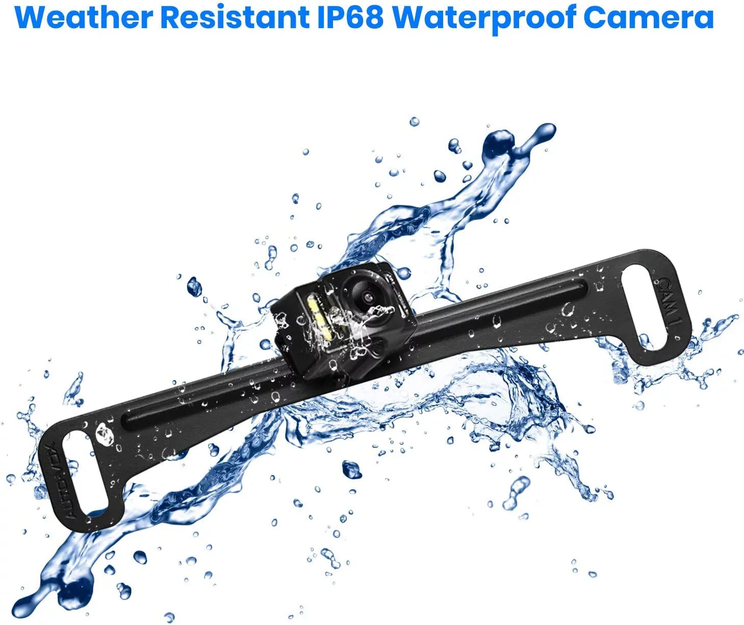 Auto-Vox Wireless Backup Camera Kit  Look Rear View Mirror Monitor for Trucks, No Wiring Installation ()