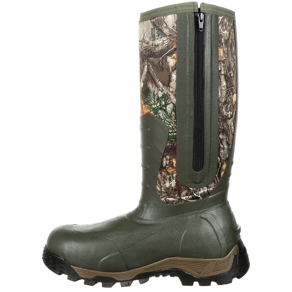 Rocky  Mens Sport Pro 16 Inch Rubber Insulated Waterproof Outdoor  Casual Boots   Mid Calf