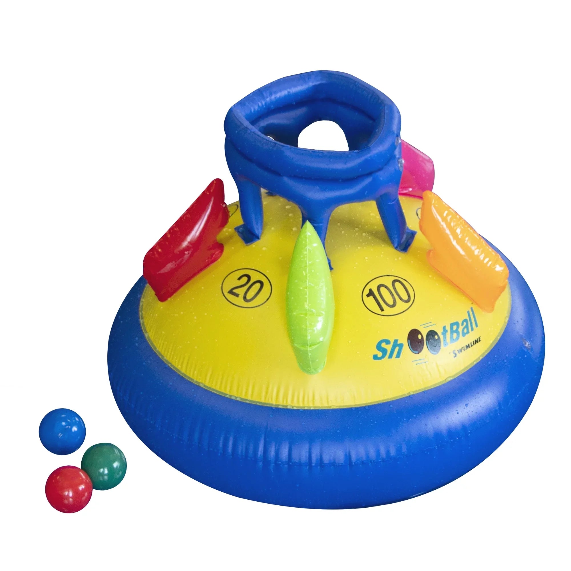 Swim Central Multi-Port Shootball Inflatable Pool Game