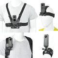 Action Camera Accessory Kit Chest Strap Mount Head Mount Wrist Strap Backpack Mount for Insta360 One /