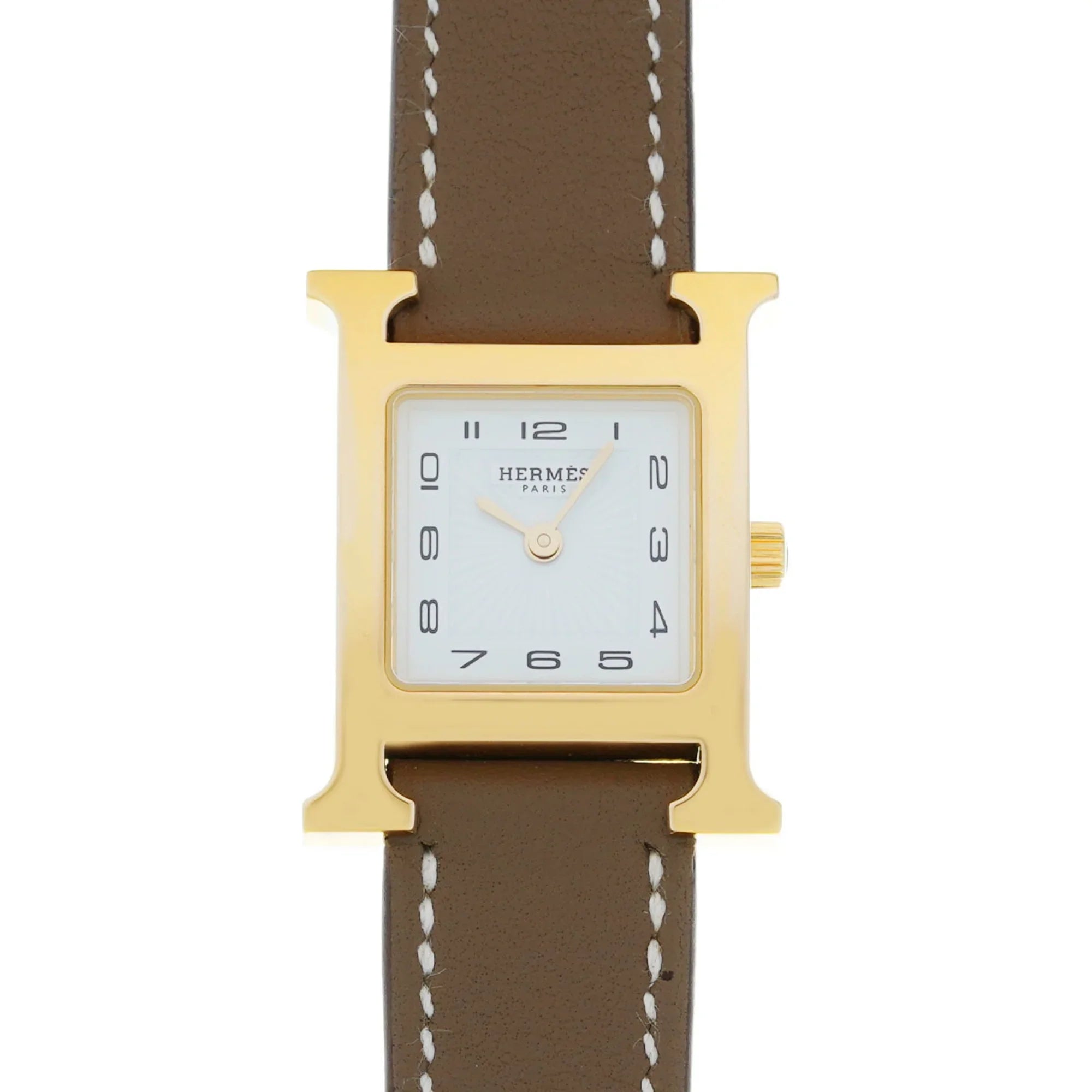 Pre-Owned   Watch  25mm .201  engraved (around 2023) Women's /Leather Quartz White Dial (Like New)