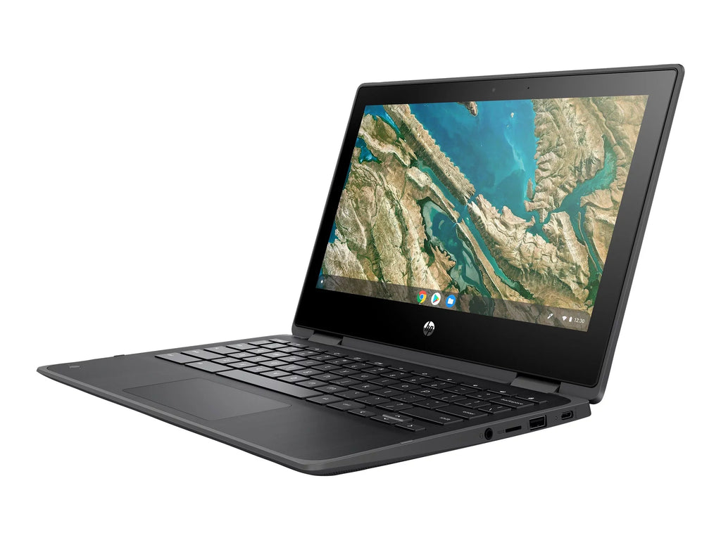 Chromebook x360 11  Education Edition - Flip design - Intel Celeron -  / up to 2.8 GHz - Chrome  -  Graphics 600 - 4   - 32  eMMC - 11.6"  touchscreen 1366 x 768 () - Wi-Fi 5 - chalkboard gray - kbd: