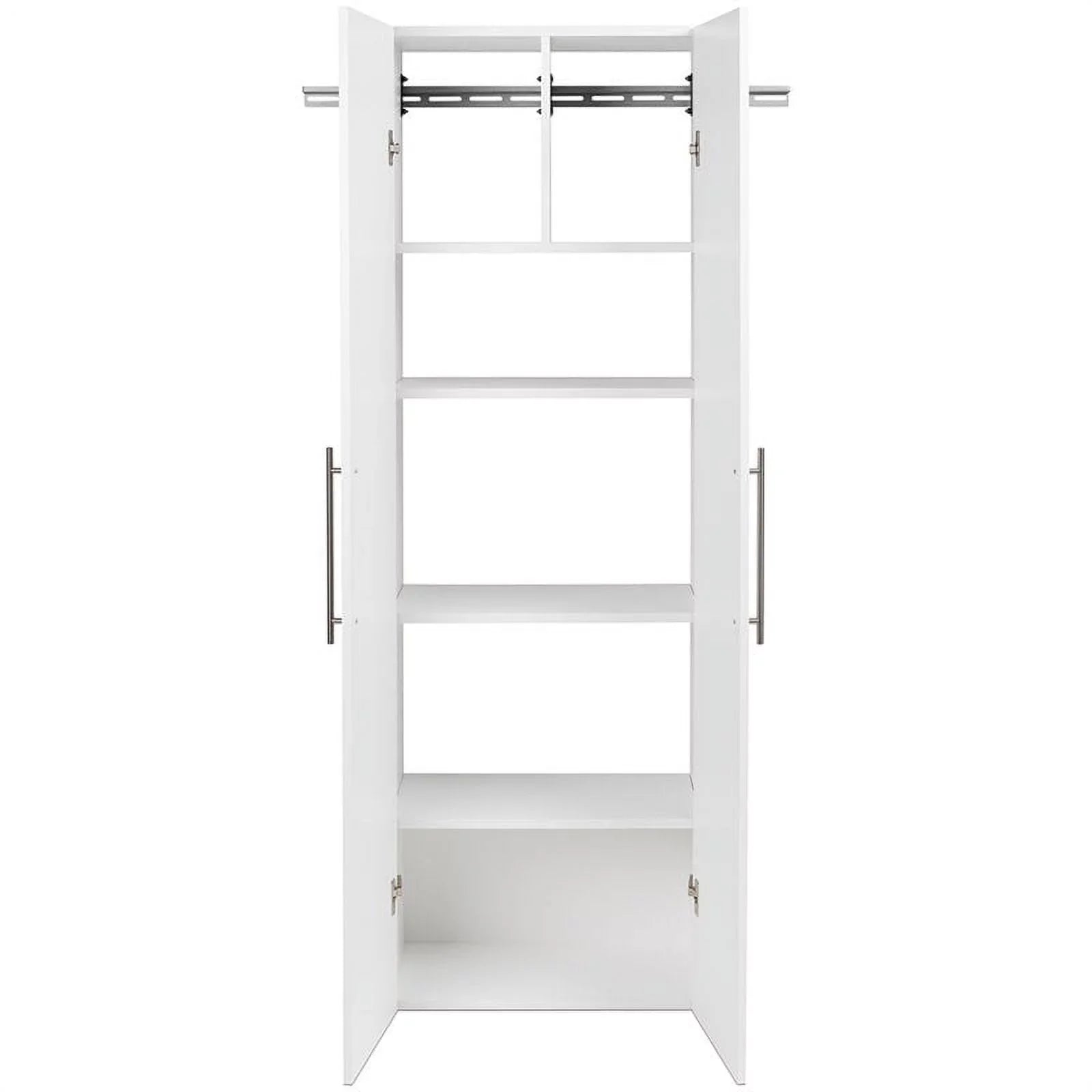 Pemberly Row 3 Piece 72" Large Wall Mounted Garage Cabinet Set in White