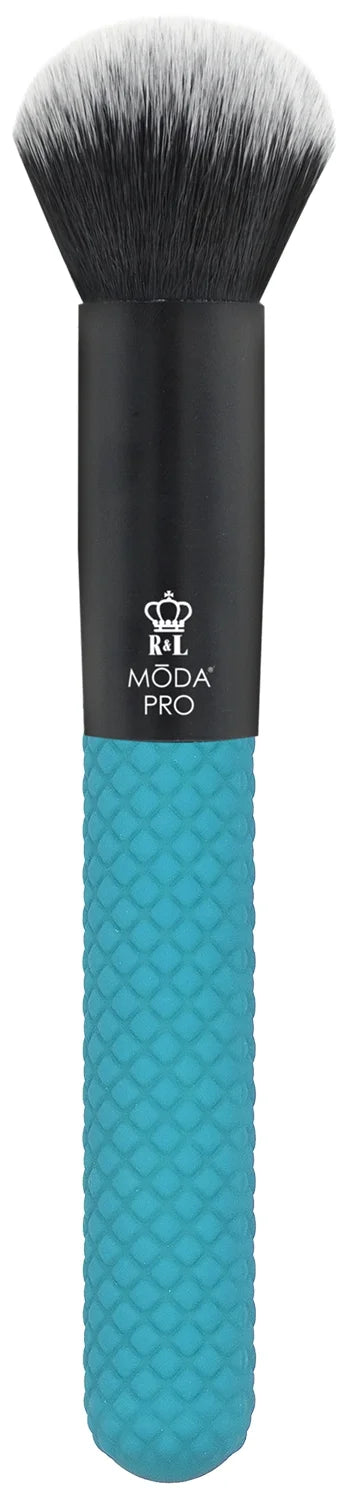 Moda Brush Pro Full Face 13pc Teal Makeup Brush Set with Wrap, Includes Flat Powder, Highlight, and Crease Makeup Brushes