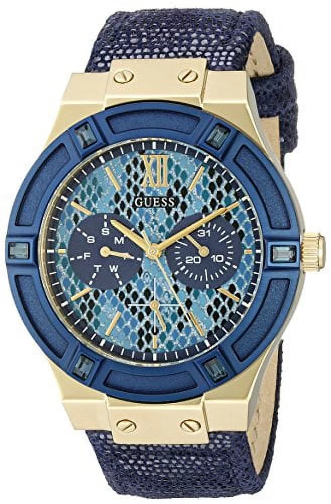 Women's  Iconic Indigo Blue & Gold-Tone Multi-Function Watch