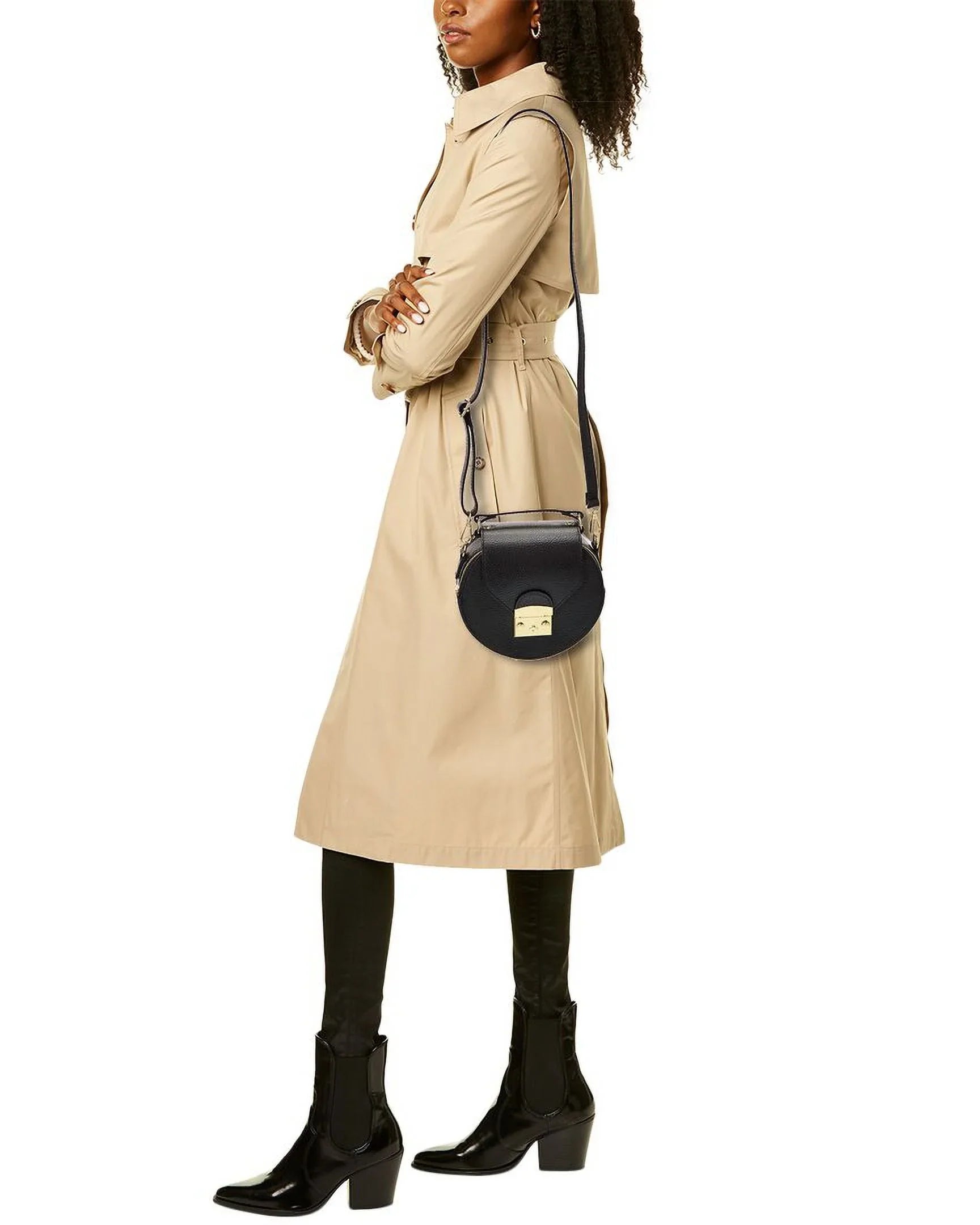Persaman New York Aline Leather Crossbody, Black