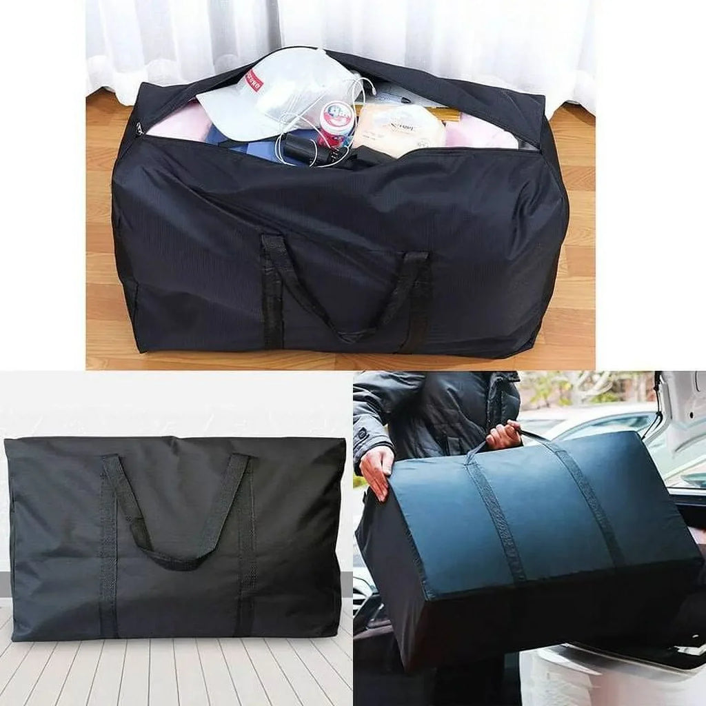 Sherry Extra Large Storage Bags Heavy Duty Moving Bags, Backpack Straps Strong Handles & Zippers，Alternative to Moving Boxes, Packing & Moving Supplies, Blue（4 Pack）